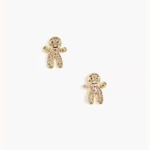 J. Crew Gingerbread stud earrings. Length 3/4”.